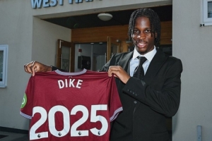 官方：17歲英格蘭前鋒蒂克與西漢姆簽下首份職業(yè)合同