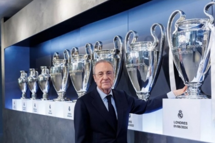 帶領(lǐng)皇馬獲66冠！皇馬官方：今日是弗洛倫蒂諾擔(dān)任球隊主席25周年